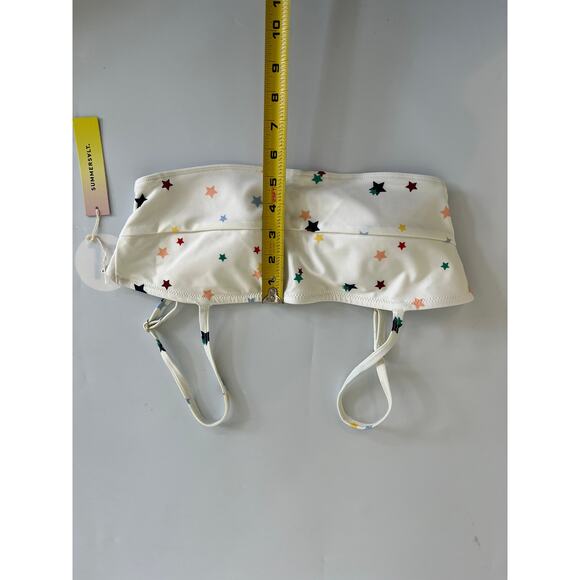 NWT!! SUMMERSALT Small Scatter Stars Home Edit Collaboration Bikini Top Size 6 - Picture 6 of 12